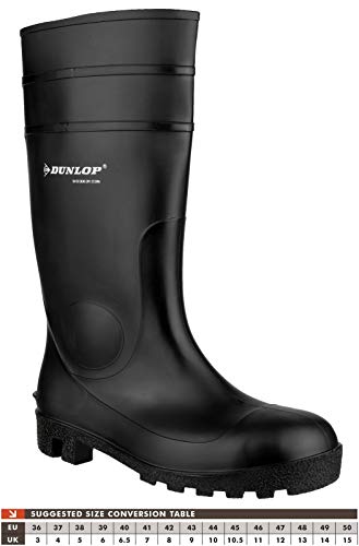 Dunlop Protective Footwear (DUO18) Dunlop Protomastor, Botas de Seguridad Unisex Adulto, Black, 43 EU