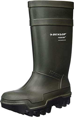 DunlopC662933 S5 THERMO+ , Botas de caña alta de goma Unisex, Verde (Groen 08), 46 EU