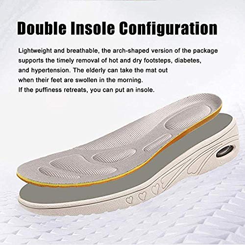 DYWLQ Zapatos para Caminar para Mujeres, Zapatos ortopédicos para Mujeres, Calzado para Fascitis Plantar, Zapatillas de Malla con Aire, Calzado ortopédico para pies hinchados-03_38