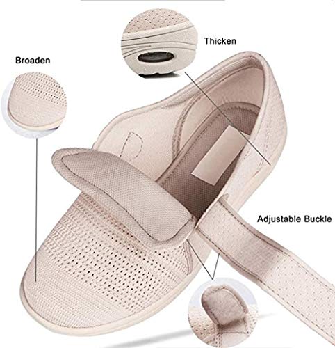 DYWLQ Zapatos para Caminar para Mujeres, Zapatos ortopédicos para Mujeres, Calzado para Fascitis Plantar, Zapatillas de Malla con Aire, Calzado ortopédico para pies hinchados-03_38