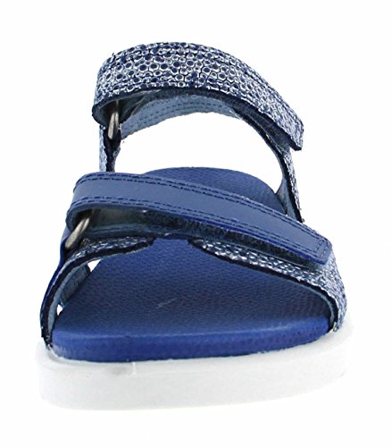 Ecco Flora, Sandalias con Punta Abierta Unisex Niños, Azul (Retro Blue), 28 EU