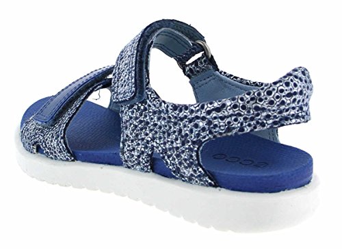 Ecco Flora, Sandalias con Punta Abierta Unisex Niños, Azul (Retro Blue), 28 EU