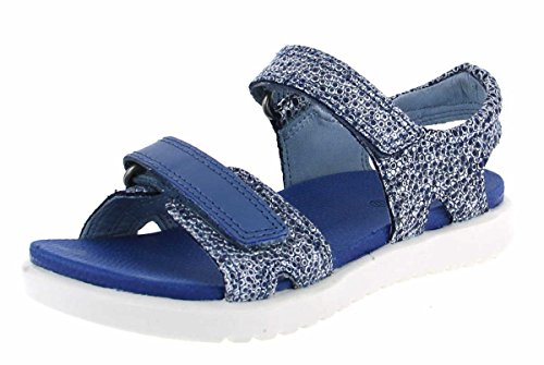 Ecco Flora, Sandalias con Punta Abierta Unisex Niños, Azul (Retro Blue), 28 EU