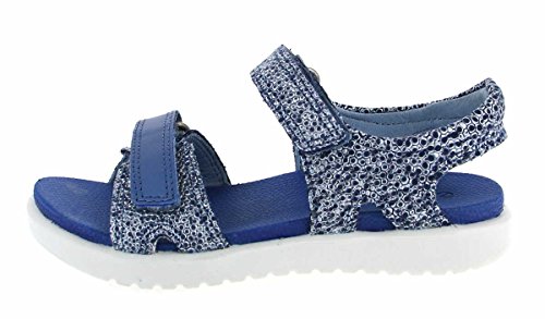 Ecco Flora, Sandalias con Punta Abierta Unisex Niños, Azul (Retro Blue), 28 EU
