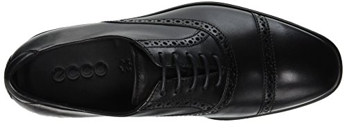 Ecco Melbourne, Zapatos de Cordones Oxford para Hombre, Schwarz (Black 1001), 46 EU