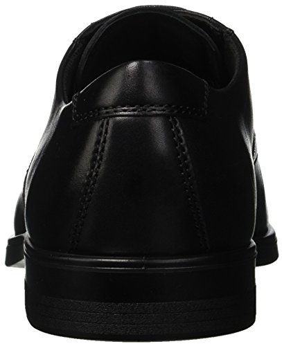 Ecco Melbourne, Zapatos de Cordones Oxford para Hombre, Schwarz (Black 1001), 46 EU