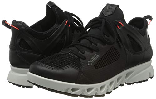ECCO Multi-Vent W Low GTXS Tex, Zapatillas Mujer, Negro (Black/Black/Coral Neon 51759), 38 EU