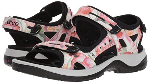 Ecco Offroad, Sandalias con Punta Abierta para Mujer, Multicolor (White/Flower Print), 36 EU