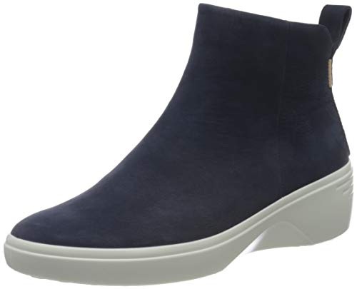 ECCO Soft 7 Wedge W, Botín Mujer, Azul (Night Sky), 38 EU