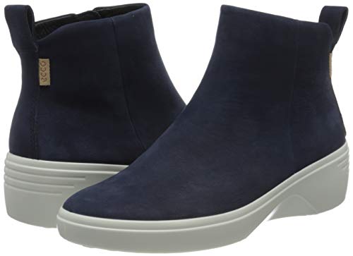 ECCO Soft 7 Wedge W, Botín Mujer, Azul (Night Sky), 38 EU