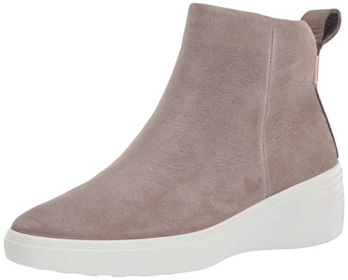 ECCO Soft 7 Wedge Warm Grey Diffuse, Botas Cortas al Tobillo Mujer, Gris Cálido, 39 EU