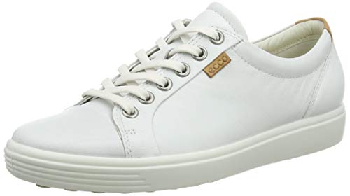 ECCO SOFT7W-430003, Zapatillas Mujer, Blanco (White01007), 38 EU