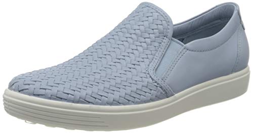 ECCO SOFT7W, Zapatillas sin Cordones Mujer, Azul (Dusty Blue 1434), 40 EU