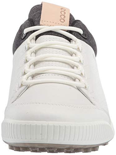 ECCO Street Retro, Zapatos de Golf Hombre, Bright White, 45 EU