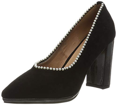 El Caballo Carmona, Zapato de tacón Mujer, Negro, 38 EU