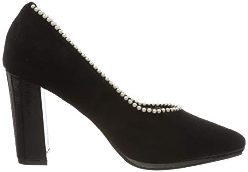 El Caballo Carmona, Zapato de tacón Mujer, Negro, 38 EU