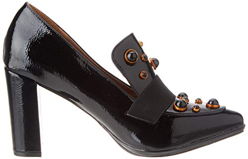 El Caballo Dos Hermanas, Zapato de tacón Mujer, Negro, 39 EU
