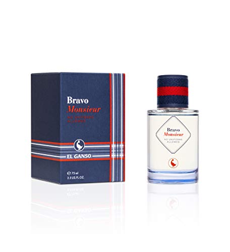 EL GANSO BRAVO MONSIEUR EAU DE TOILETTE 75ML VAPORIZADOR Unisex adulto, Negro, Único