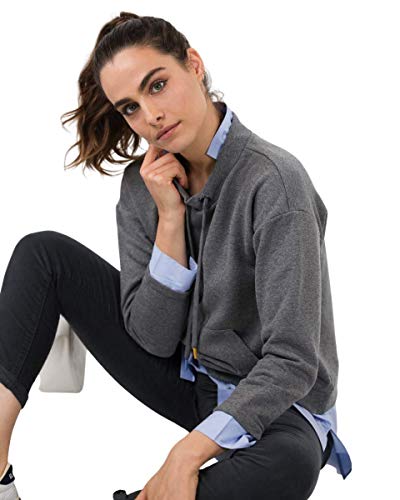 El Ganso Sudadera Gris Contraste Tejido Oxford