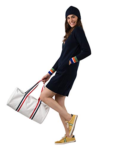 El Ganso Vestido Sudadera Cuello Pico Marino