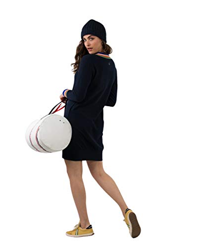 El Ganso Vestido Sudadera Cuello Pico Marino