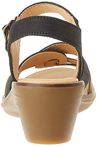 El Naturalista Aqua, Sandalias con Punta Abierta Mujer, Negro (Black Black), 39 EU