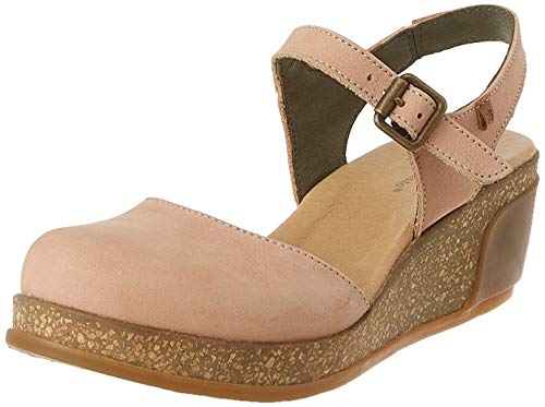 El Naturalista Leaves, Sandalias con Punta Abierta para Mujer, Rosa (Candy Candy), 40 EU