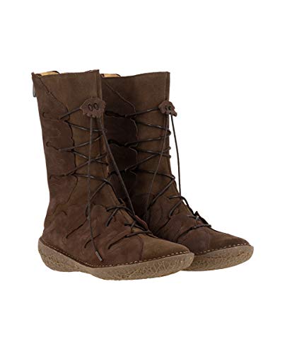 El Naturalista Mujer Botas, señora Botas de cuña,Botas de cuña,tacón de cuña,Botas de cuña,con Cremallera,Marrón(),40 EU / 7 UK
