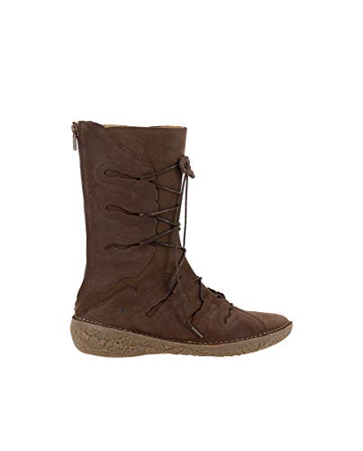 El Naturalista Mujer Botas, señora Botas de cuña,Botas de cuña,tacón de cuña,Botas de cuña,con Cremallera,Marrón(),40 EU / 7 UK