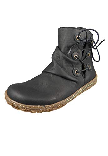 El Naturalista Mujer Botines, señora Botines,Botas,Botas de Media caña,botín,botín,Plana,Negro(),36 EU / 3 UK