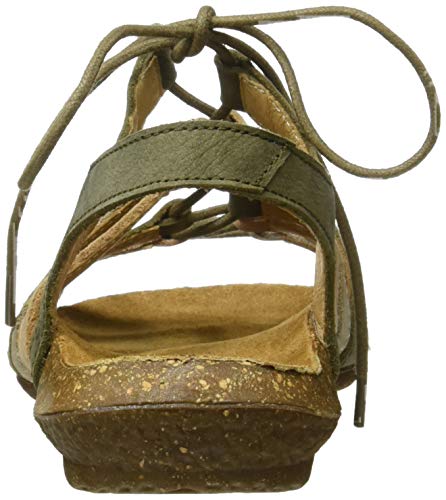 El Naturalista Wakataua, Sandalias con Punta Abierta para Mujer, Verde (Kaki Mixed Kaki Mixed), 38 EU