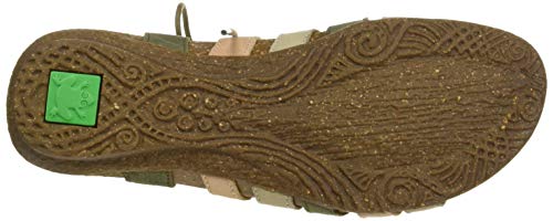 El Naturalista Wakataua, Sandalias con Punta Abierta para Mujer, Verde (Kaki Mixed Kaki Mixed), 38 EU