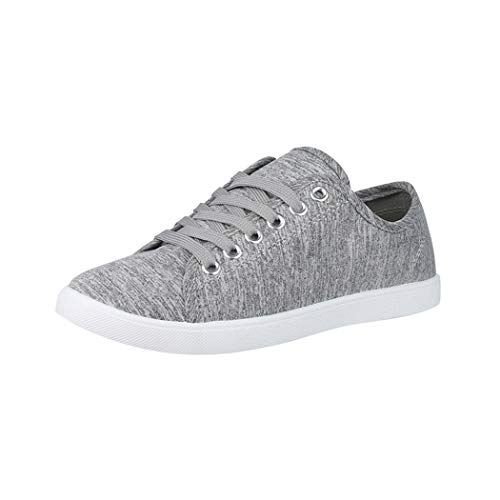 Elara Zapatilla de Deporte Unisex Low Top Textil Chunkyrayan Gris CL33318 Grey-39