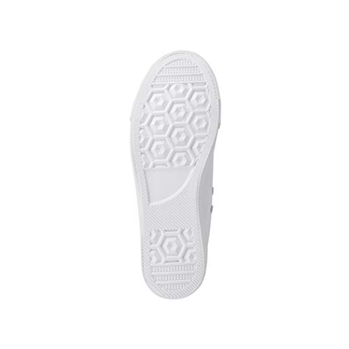 Elara Zapatillas Deportivas Unisex Hombre y Mujer Textil High Top Chunkyrayan Todo Blanco 014-ZY9031-White-40