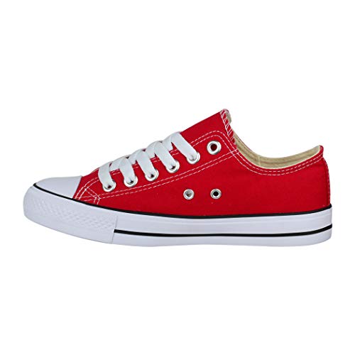 Elara Zapatos Unisex Deportivas Chunkyrayan Rojo Nuevo BenkeyB Red-41