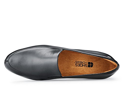 Elegantes zapatos 52263W-35/2.5 ENVY III de Shoes for Crews tipo mocasín, para mujer, antideslizantes, horma ancha, número 35, Negro