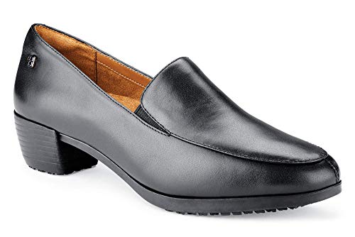 Elegantes zapatos 52263W-35/2.5 ENVY III de Shoes for Crews tipo mocasín, para mujer, antideslizantes, horma ancha, número 35, Negro