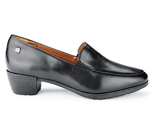 Elegantes zapatos 52263W-35/2.5 ENVY III de Shoes for Crews tipo mocasín, para mujer, antideslizantes, horma ancha, número 35, Negro