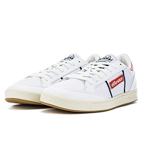 Ellesse Ls-81, Zapatillas de Deporte para Hombre, Multicolor (White/Flame Scarlet 000), 46 EU
