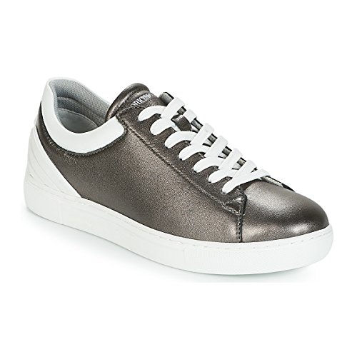 Emporio Armani Bruna Zapatillas Moda Mujeres Estaño - 41 - Zapatillas Bajas Shoes