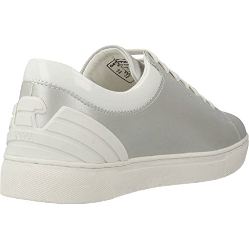 Emporio Armani Calzado Deportivo Mujer X3X043 XL211 para Mujer Plateado 39 EU