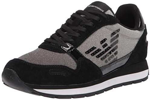 Emporio Armani Calzado Deportivo Mujer X3X058 XM510 para Mujer Negro 36 EU