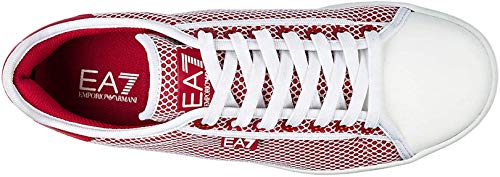 Emporio Armani EA7 - Zapatillas deportivas para mujer, color rojo Rojo Size: 5 USA - 37 1/3 EU