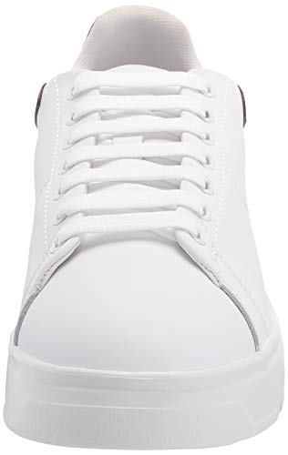 Emporio Armani X3X024 - Zapatillas con cordones de piel para mujer N129 White Vinaccia Perla 38 EU