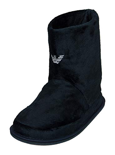 Emporio Armani Zapatillas Botas de Tobillo Mujer Homewear artículo XJNW01 XD211 Underwear Slippers, R776 Blue + Silver, EU 35/36 - UK 3,5 - USA 4 - CN 227/83