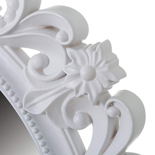 Espejo Cornucopia clásico Blanco de Polipropileno de 80x60 cm - LOLAhome