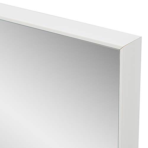Espejo de Pared Blanco de plástico PS de 50x70 cm - LOLAhome