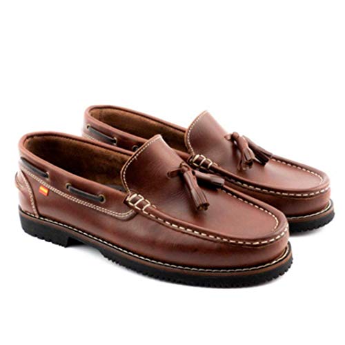 ESPIEL 24H E218.15 Zapatos Nautico Tipo Apache - Cuero para: Hombre Color: Cuero Talla: 42