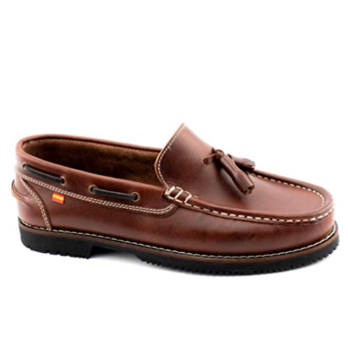 ESPIEL 24H E218.15 Zapatos Nautico Tipo Apache - Cuero para: Hombre Color: Cuero Talla: 42