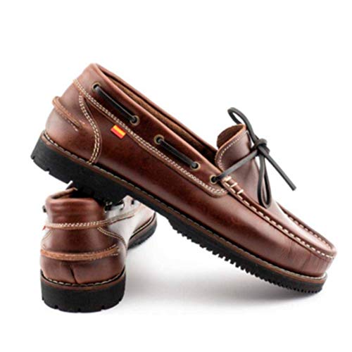 ESPIEL 24H E219.10 Zapatos Nautico Tipo Apache - Cuero para: Hombre Color: Marron Talla: 44